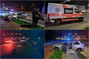 Vilniuje po smūgio į „CityBee“ automobilį vertėsi BMW: jaunas vaikinas ir mergina ligoninėje