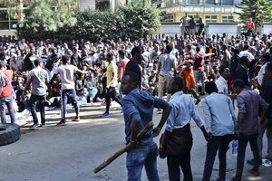 Etiopijoje per protestus prieš premjerą Abiy Ahmedą žuvo mažiausiai 16 žmonių