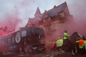 Prieš futbolo desertą – „Manchester City“ klubo nerimas dėl saugumo Liverpulyje