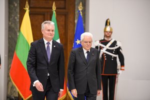 G. Nausėda po susitikimo su Italijos prezidentu: radome sutarimą dėl požiūrio į Rusiją