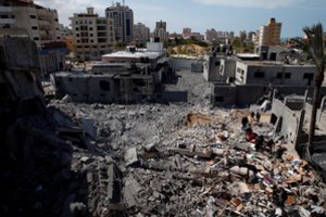 Gazos Ruožo ministerija: per Izraelio karinį smūgį žuvusių palestiniečių skaičius auga