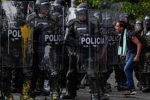 Kolumbijoje per protestus žuvo trys žmonės