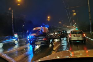 Dėl Vilniuje įvykusios avarijos sutriko eismas
