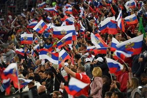 Rusų futbolininkai su neutralia vėliava gali dalyvauti 2022-ųjų pasaulio čempionate