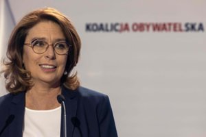 Lenkijos opozicijos kandidate į prezidentus išrinkta M. Kidawa-Blonska