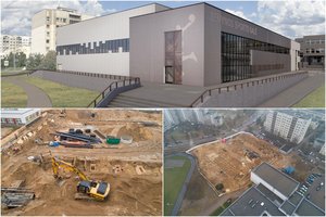 Vilniuje pradėtas statyti trijų krepšinio salių kompleksas