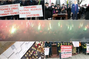 Streikuojanti Lietuva: švenčių išvakarėse protestai atvėrė šalies žaizdas
