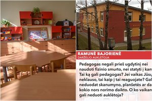 Vilniaus r. darželio auklėtojos bausmė keturmečiams įsiutino tėvus: neleido švęsti valstybinės šventės