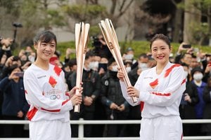Japonijoje „paslėpta“ olimpinė ugnis 