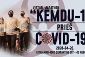 Pirmas Lietuvos istorijoje – virtualus maratonas „Kemdu-195 prieš COVID-19“