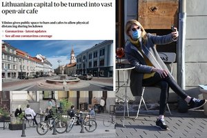 Vilniaus lauko kavinėms– išskirtinis britų nacionalinio dienraščio „The Guardian“ dėmesys 