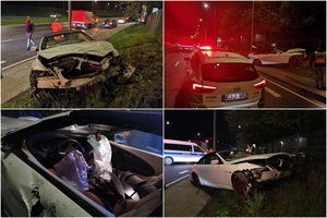 Vilniuje per avariją suknežintas reto modelio BMW