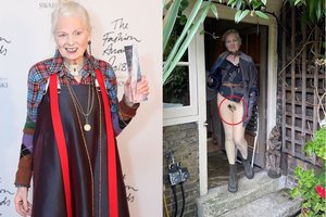79-erių dizainerė Vivienne Westwood persistengė? Parodė intymią aprangos detalę