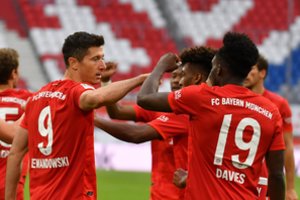 „Bayern“ įmušė 5 įvarčius, R. Lewandowskis nuėmė „Fortuna“ užkeikimą