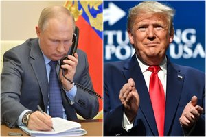 D. Trumpo ir V. Putino pokalbyje telefonu – ne tik koronaviruso tema