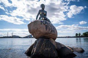 Kopenhagoje vėl subjaurota „Undinėlės“ statula