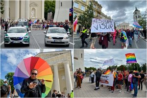 Prasidėjo „Vilnius pride“ eitynės: vaivorykštės vėliavos, aiški žinutė ir siūlymas judėti į Kauną