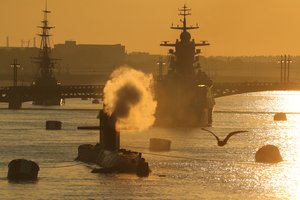 Rusijos jūrų pajėgos per patikrinimą dalyvauja mokymuose Kaliningrado srityje