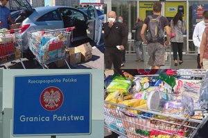 Paskutinės dienos be izoliacijos apsipirkti Lenkijoje – lietuviai šturmuoja parduotuves