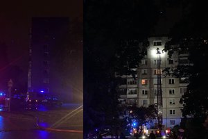 Vilniuje aštuntajame daugiabučio aukšte kilusiame gaisre žuvo moteris