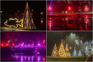 Ištisu Kalėdų miesteliu virtę Molėtai pristatė magiškus vaizdus: švenčių pojūtis užburia