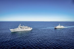 „Jotvingis“ po dalyvavimo NATO Nuolatinės parengties priešmininių laivų I grupėje grįžta į Klaipėdą