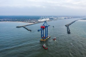 Klaipėdos jūrų uostą pasiekė milžiniškas krovinys
