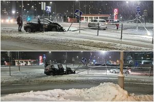 Penktadienio vakarą Vilniuje pasipylė avarijos, nukentėjo mažamečiai
