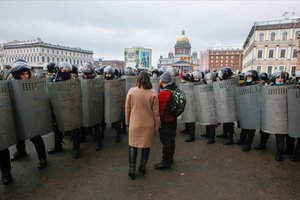 Kremlius gina saugumo pajėgų veiksmus prieš protestuotojus