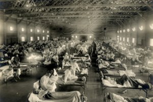 Siaubingiausios pandemijos protrūkis: trūko karstų, tad lavonai kaupėsi didžiulėse krūvose