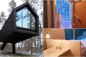 Suomiai architektai namelius sukėlė į medžių viršūnes, kitus kabins virš vandens, kas į žemę