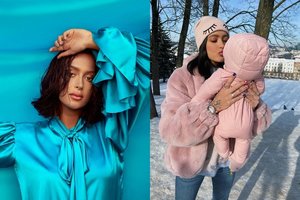 Kokia mama – tokia ir dukra: stilingoji Karolina Meschino naujagimės drabužius derina prie savo 