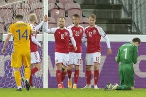 Įspūdingas pasaulio futbolo atrankos rezultatas: Danija įsūdė Moldovai net 8 įvarčius
