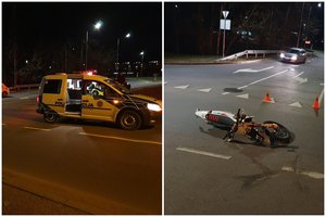 Vilniuje BMW nutrenkė visiškai naują motociklą bandžiusį vaikiną