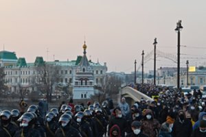 Rusai renkasi į protestus: planuojami mitingai daugiau nei 100 miestų