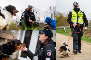 Gyvūnų prieglaudoje – uniformuoti lankytojai: dėmesiu šildė paliktus likimo valiai
