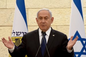 B. Netanyahu sako, jog metams užleistų premjero postą, kad išvengtų „kairiųjų vyriausybės“