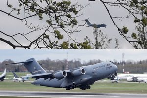 Lietuvos danguje pastebėti JAV oro pajėgų lėktuvai – paaiškino, kas vyksta