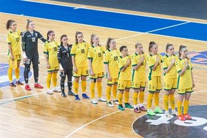 Lietuvos moterų futsal rinktinė atrankos turnyrą pradėjo pralaimėjimu slovakėms