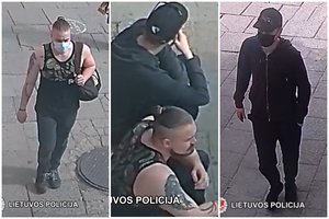 Vilniaus policija prašo pagalbos atpažįstant šiuos vyrus