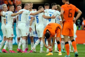 Dešimtyje likusius Nyderlandus sensacingai iš „Euro 2020“ pašalino Čekijos rinktinė