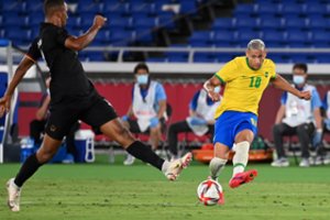Brazilija olimpinį futbolo turnyrą pradėjo trimis Richarlisono įvarčiais ir pergale prieš Vokietiją