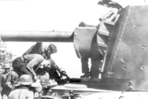Vermachto kariškis smulkiai pavaizdavo žūtbūtinį tankų mūšį, kuris 1941 m. griaudėjo prie Raseinių