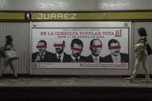 Meksikos balsavimas dėl eksprezidentų baudžiamojo persekiojimo pritraukė nedaug rinkėjų