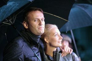 Kelias naktis kalėjime su A. Navalnu praleidusi jo žmona papasakojo, kaip atrodė nakvynė 