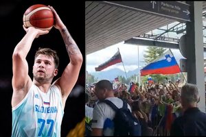Sutiko lyg čempionus: į Slovėniją grįžusius krepšininkus sveikino sirgalių minia