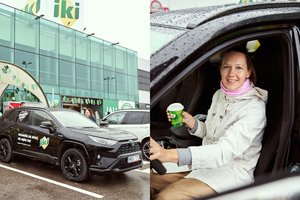 Kaune trečiajai „Iki“ žaidimo laimėtojai įteikti visureigio „Toyota RAV4 Hybrid“ rakteliai