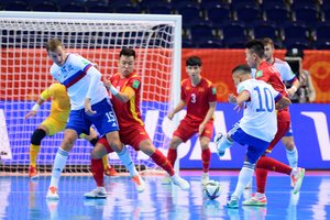 Rusija ir Marokas žengė į pasaulio futsal čempionato ketvirtfinalį