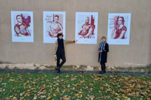 Kauno kalėjimo fasadą papuošė nuteistųjų portretai