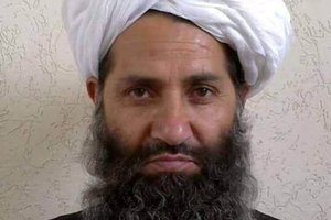 Pirmą kartą viešai pasirodė Talibano aukščiausiasis lyderis